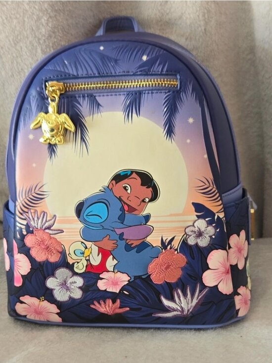 Loungefly Lilo and Stitch Floral Sunset mini backpack main image 3